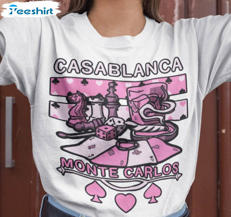 Monte Carlo Trendy Shirt, Casablanca Long Sleeve Tee Tops