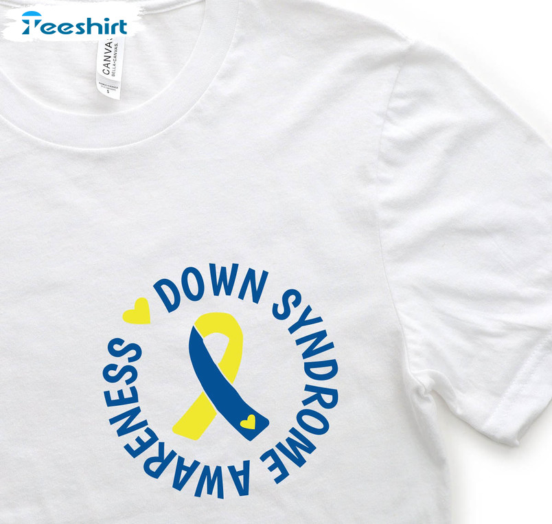 Down Syndrome Awareness Shirt, Trendy Down Syndrome Awareness Pocket Unisex Hoodie Long Sleeve