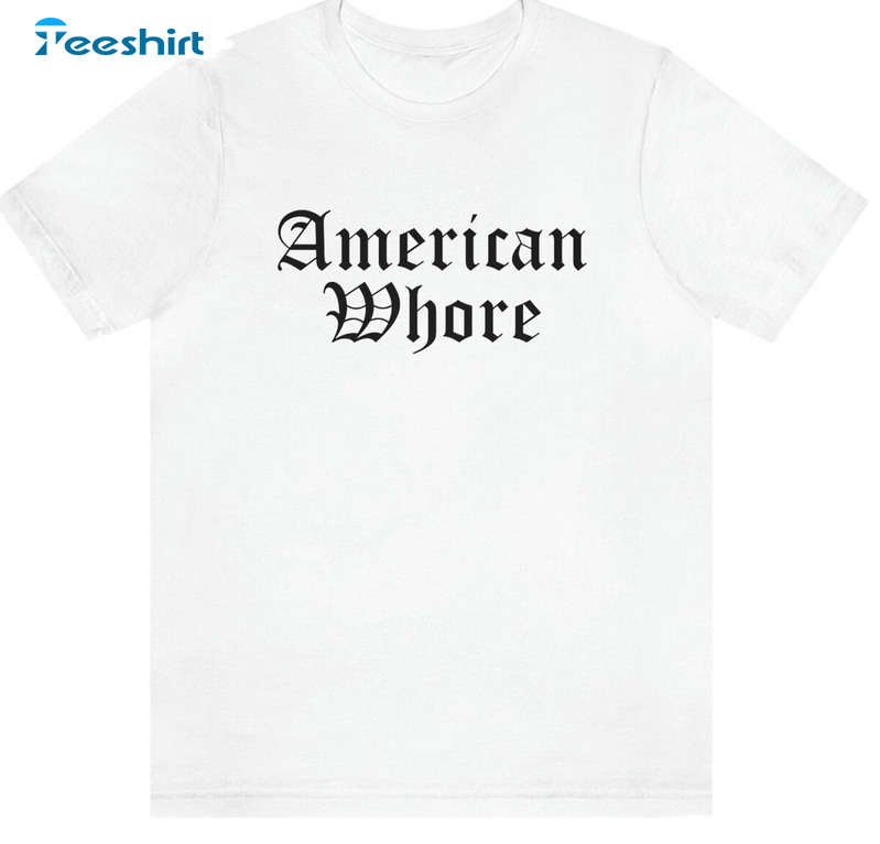 American Whore Lana Del Rey Shirt, Vintage Lana Del Rey Short Sleeve Long Sleeve