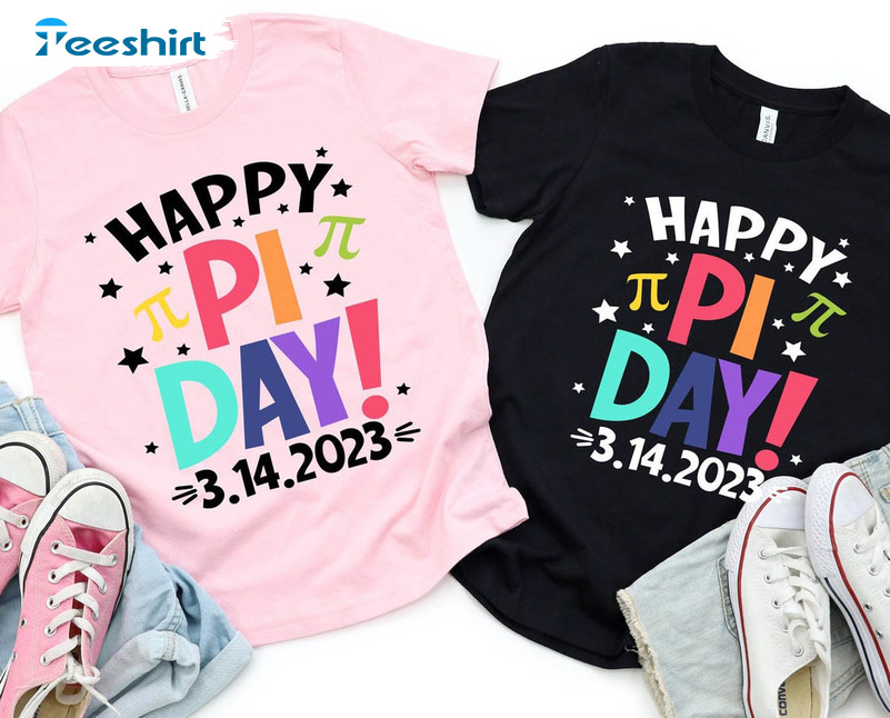 Happy Pi Day Funny Shirt, Math Teacher Lover Tee Tops Short Sleeve