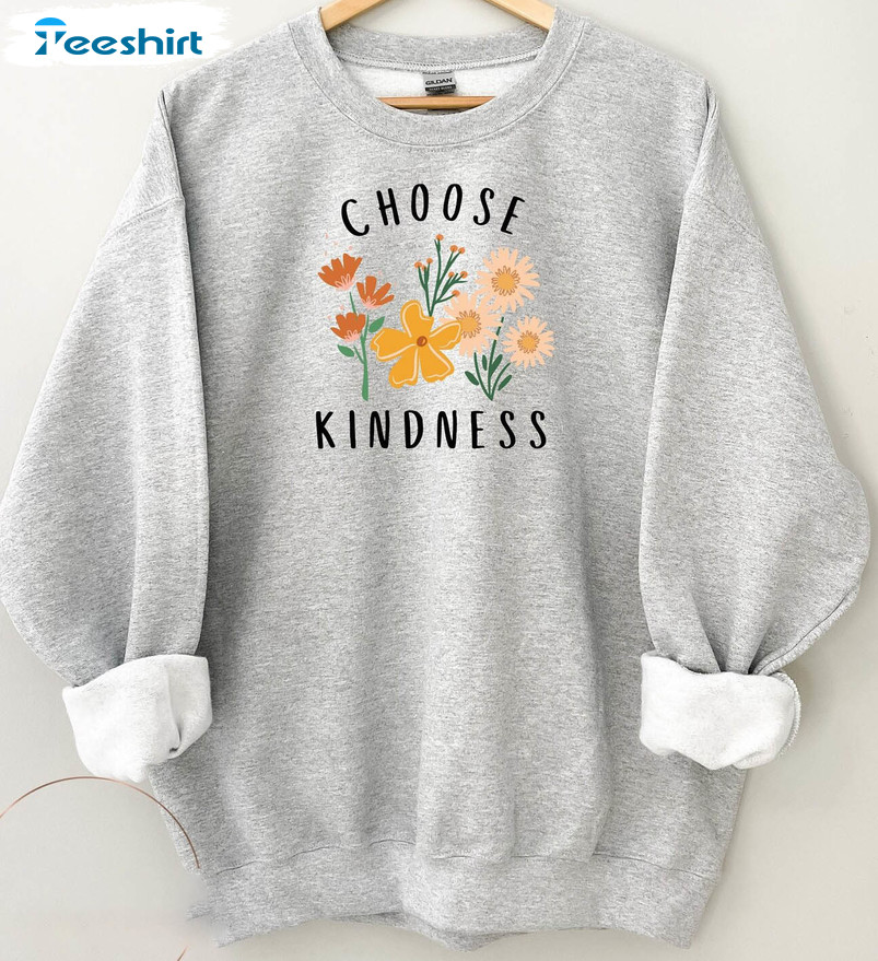 Choose Kindness Boho Shirt, Be Kind Crewneck Unisex T-shirt