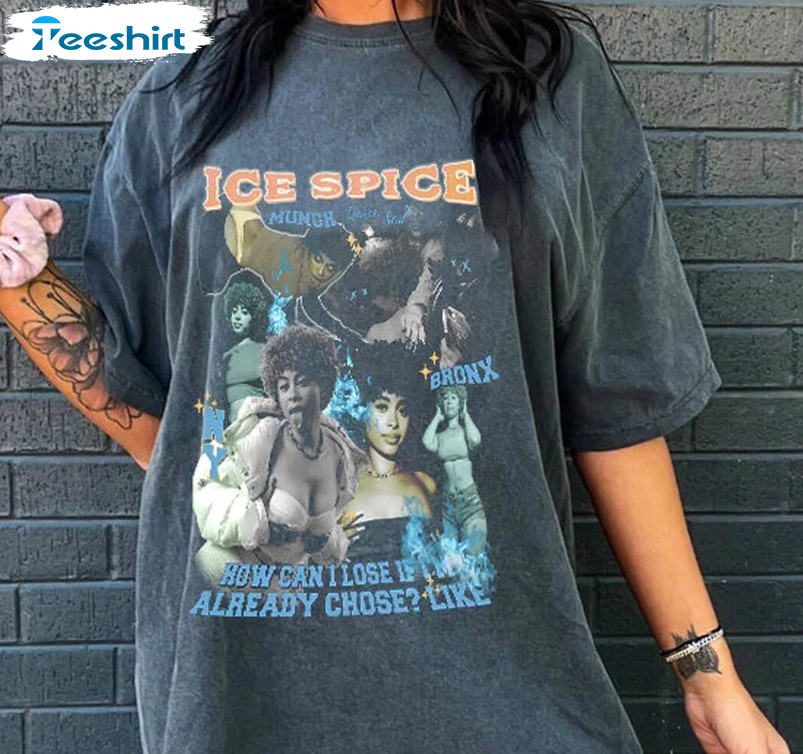 Vintage Ice Spice Munch Shirt, Hiphop Munch Ice Spice Hoodie Short Sleeve