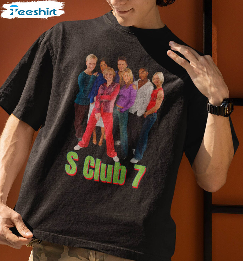 S Club 7 Vintage 90S Band Music Shirt Nostalgic Wear Unisex T