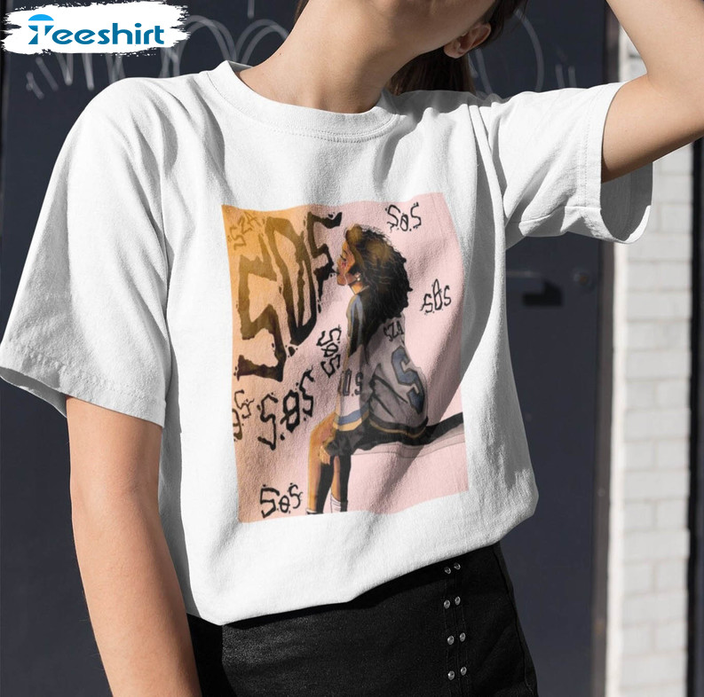 Sza Sos Vintage Shirt, Trendy Sza Track List Short Sleeve Long Sleeve