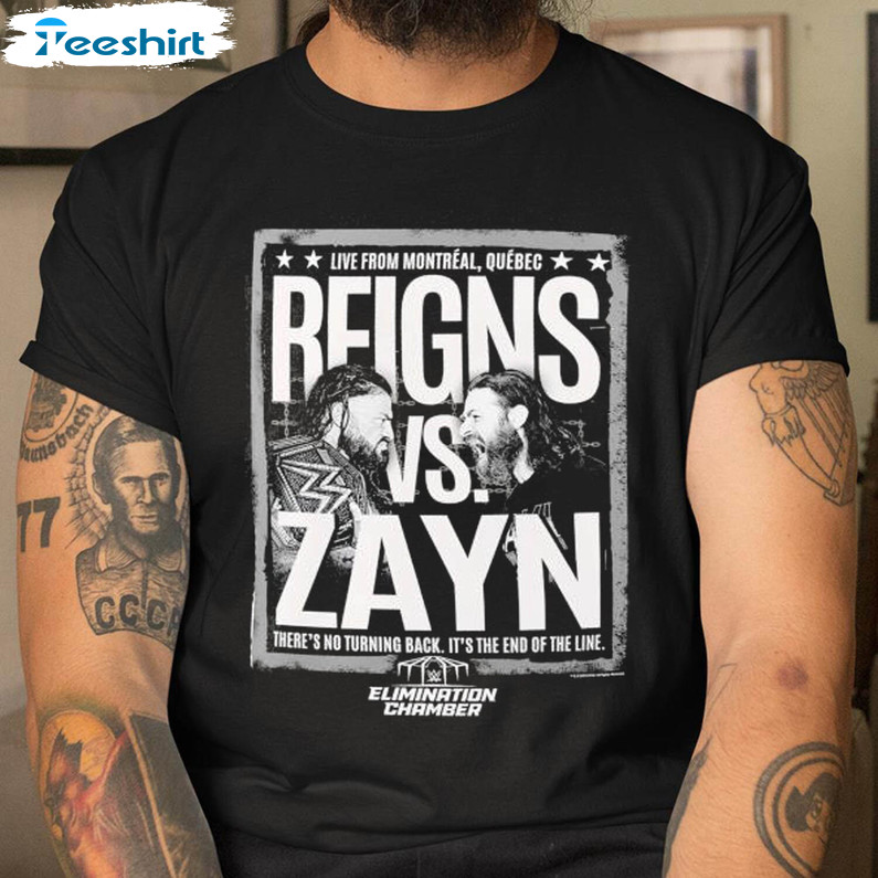 2023 Roman Reigns Vs Sami Zayn Shirt, Elimination Chamber Crewneck Unisex Hoodie