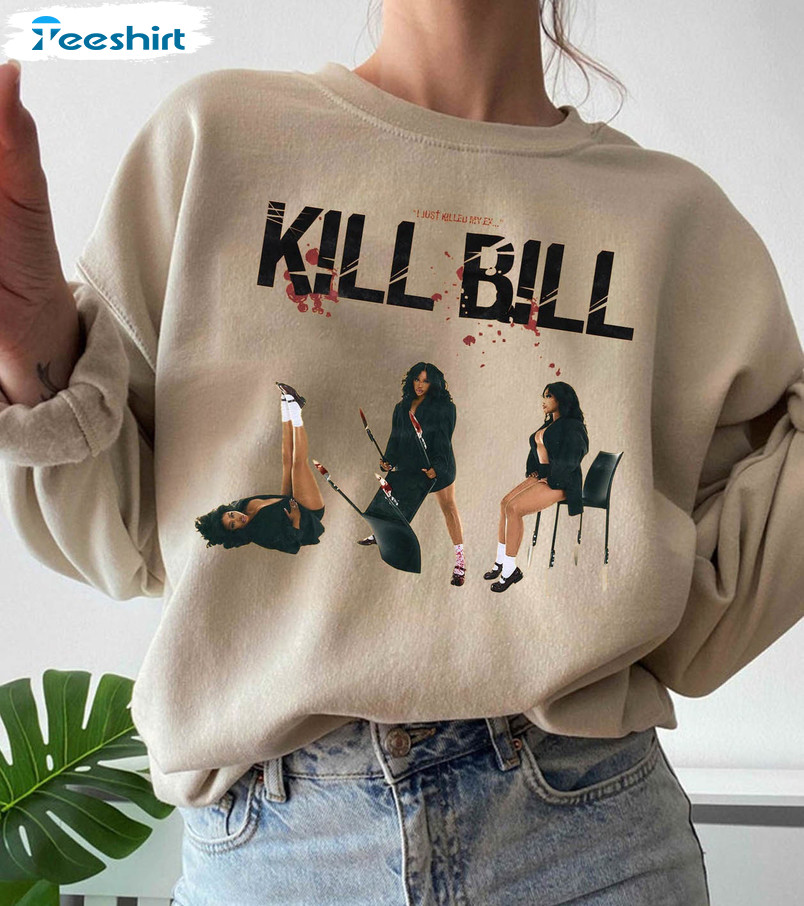 Kill Bill SZA Sos Trendy Shirt, Sos Album Cover Vintage Long Sleeve Short Sleeve