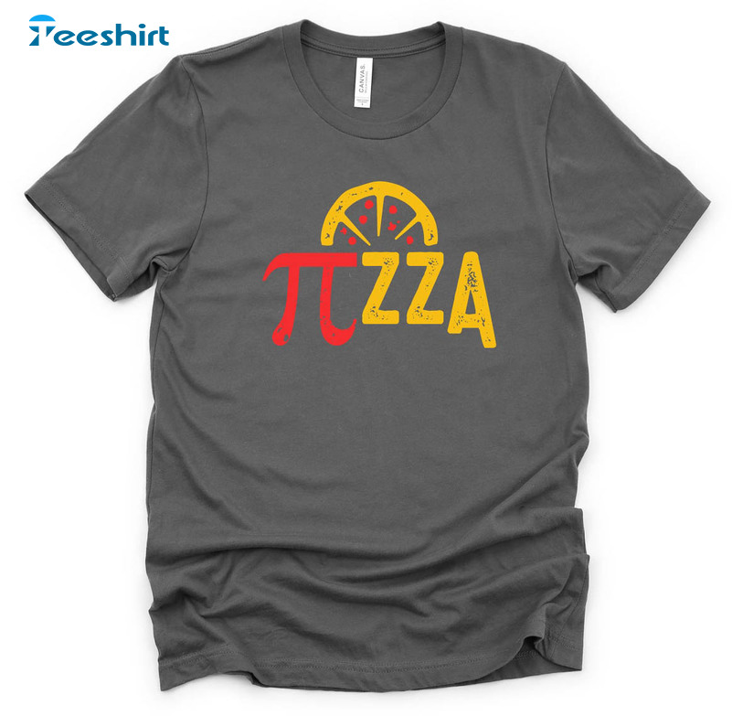 Pi Day Pizza Lover Shirt, Trendy Happy Pi Day Crewneck Unisex T-shirt