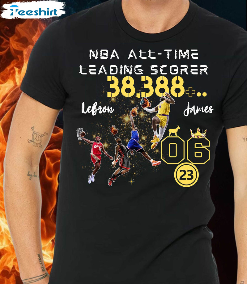 Nba All Time Leading Scorer Shirt, Scoring Champion Short Sleeve Tee Tops