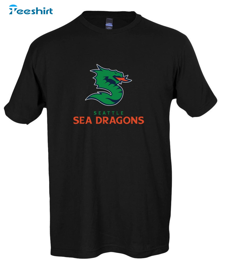 Seattle Sea Dragons Trendy Shirt, Xfl Team Logo Hoodie Unisex T-shirt