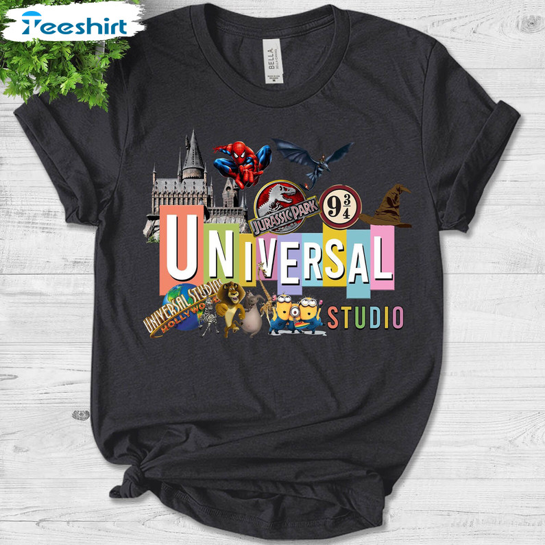 Universal Studios Trendy Shirt, Family Disney Vacation Long Sleeve Unisex Hoodie