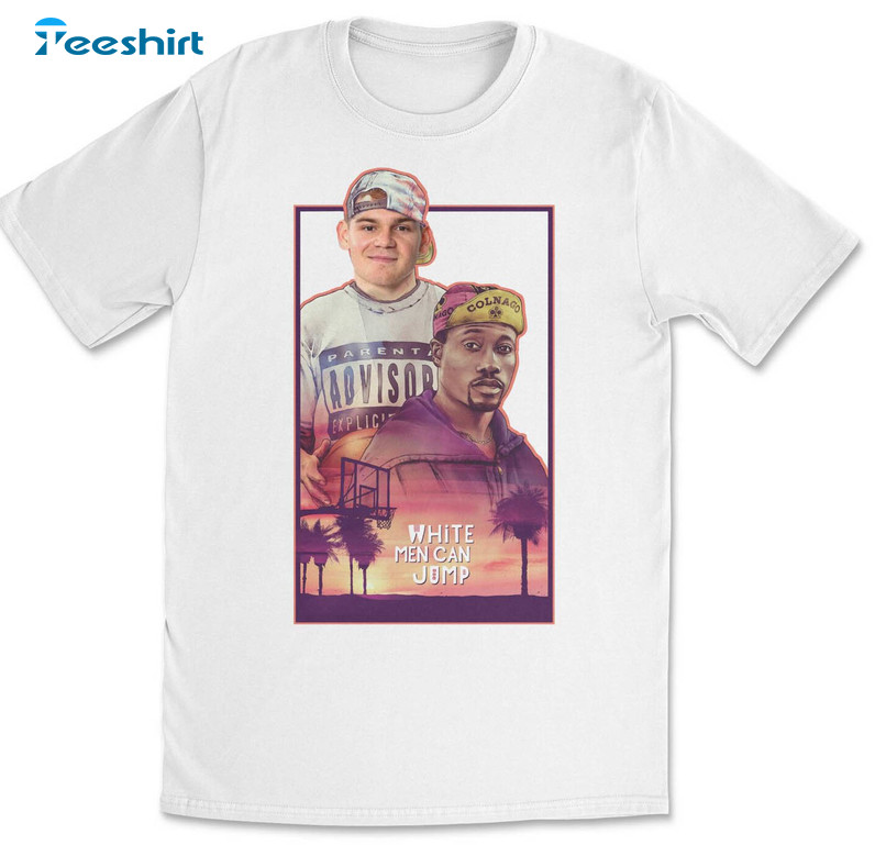 Mac Mcclung White Men Can Jump Shirt, All Star 2023 Short Sleeve Unisex T-shirt