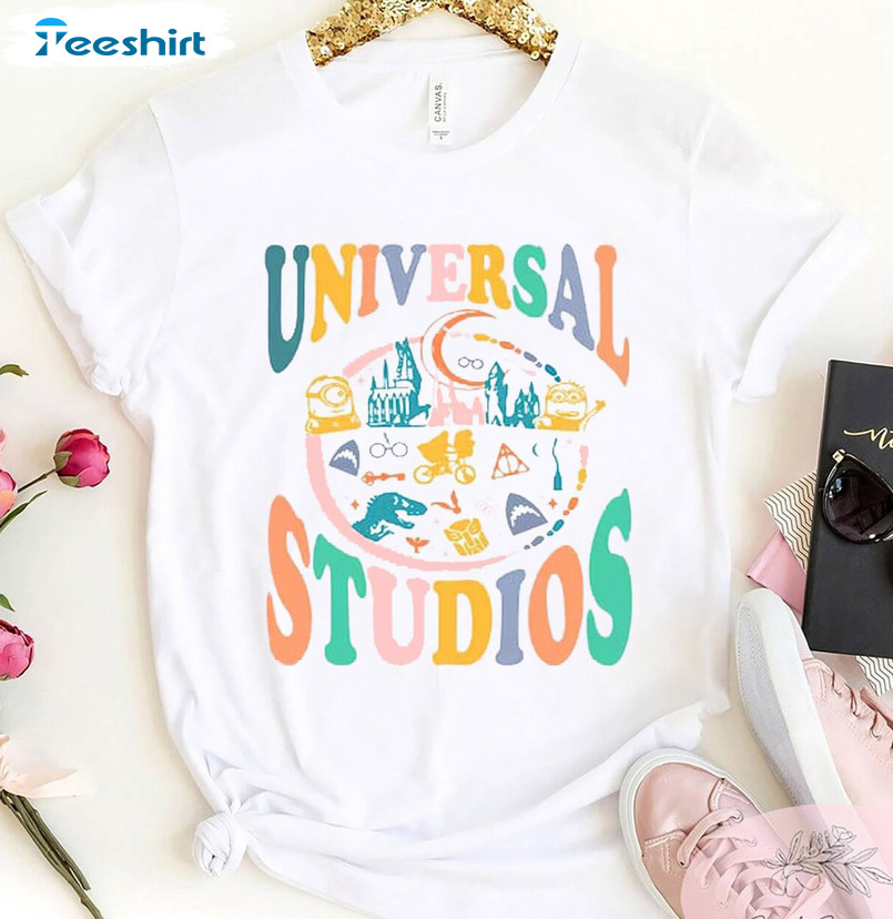 Universal Studios Cute Shirt, Disney Universal Studio Sweatshirt Long Sleeve