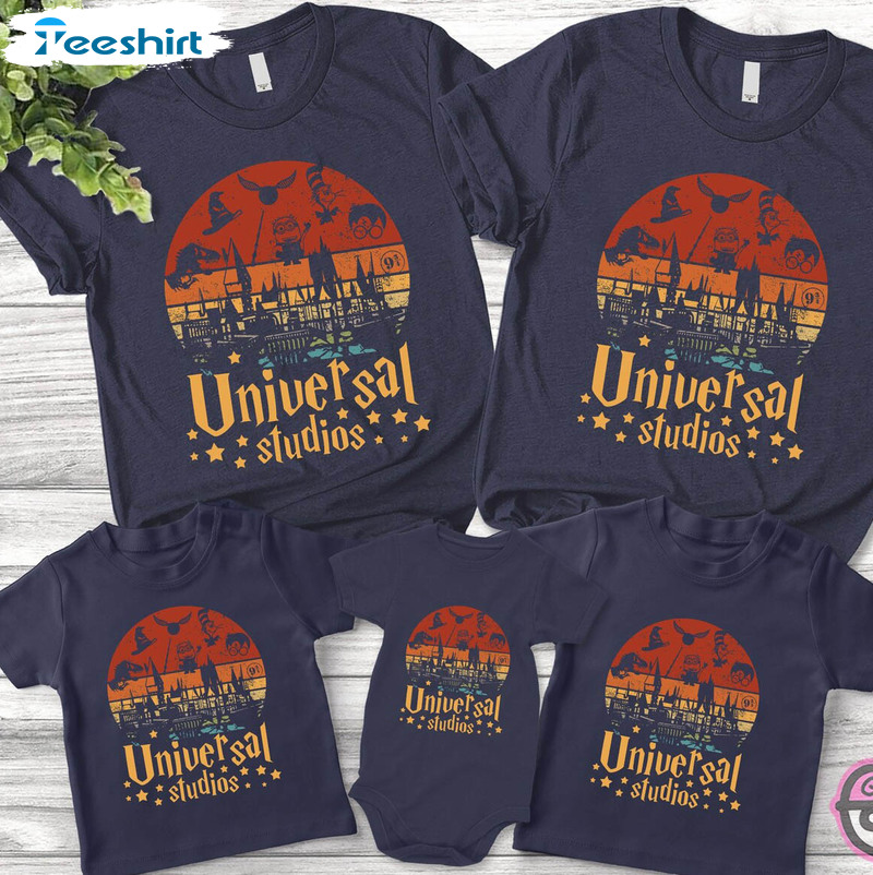 Universal Studios Shirt , Disney Family Matching Short Sleeve Sweatshirt