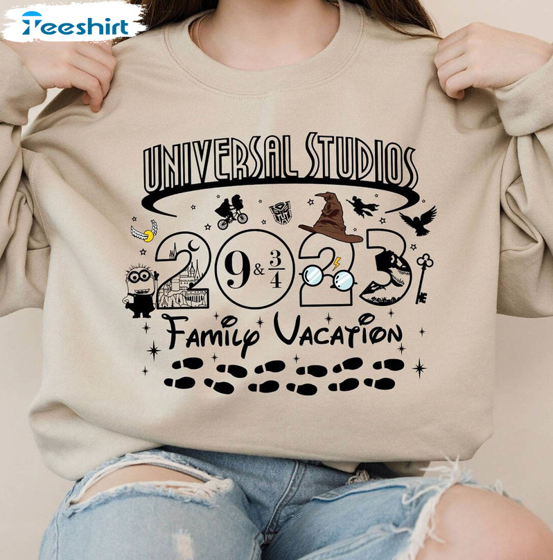 Universal Studios Family Vacation 2023 Shirt , Universal Family Matching Unisex T-shirt Short Sleeve
