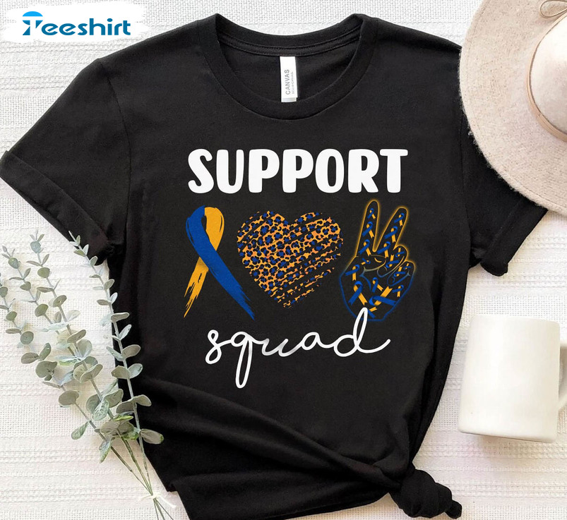 Down Syndrome Support Squad Shirt, Leopard Down Syndrome Unisex Hoodie Tee Tops