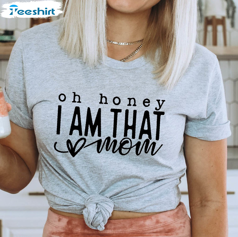 Oh Honey I Am That Mom Vintage Shirt, Cute Easter Unisex T-shirt Short Sleeve