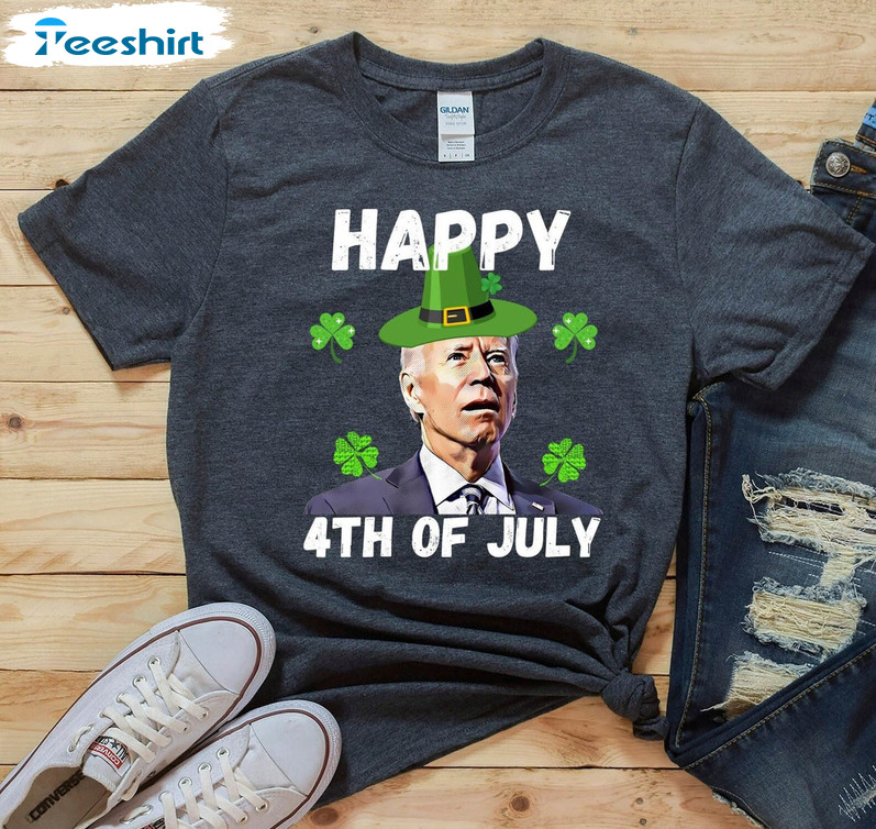 Biden St Patricks Day Shirt, Happy 4th Of July Tee Tops Short Sleeve