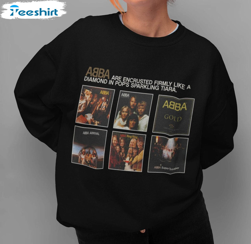 Vintage 1979 Abba The Tour Shirt, Retro Abba Band Unisex T-shirt Short Sleeve