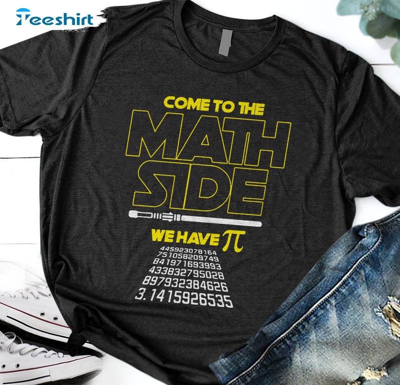 Come To The Math Side We Have Pie Funny Shirt, Trendy Math Geek Nerd Long Sleeve Unisex T-shirt