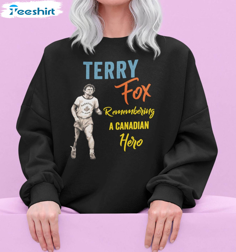 Terry Fox Run Funny Shirt, Terry Fox Awesome For Music Fans Short Sleeve Long Sleeve