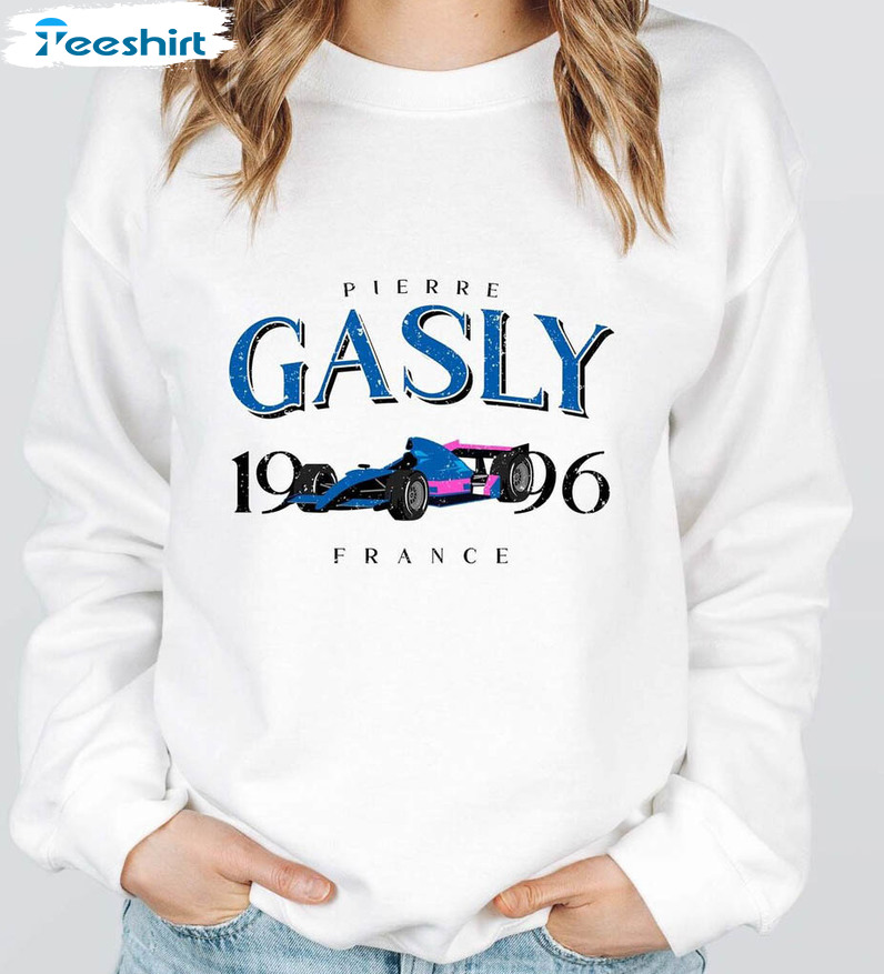 Pierre Gasly Sweatshirt, Formula 1 Unisex T-shirt Long Sleeve