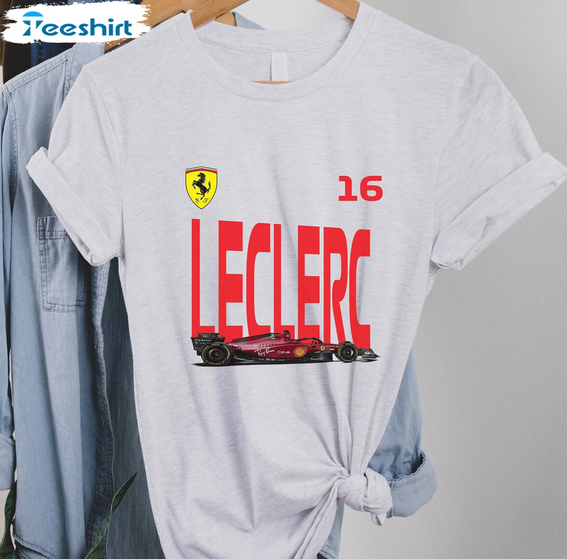 Charles Leclerc F1 Shirt, Trendy Ferrari Team Formula 1 Unisex Hoodie Crewneck