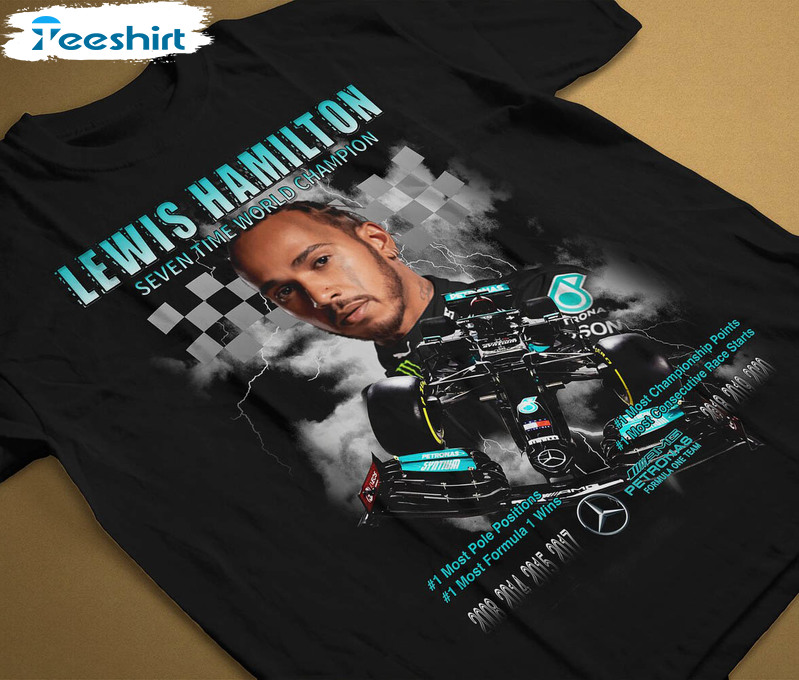 Lewis Hamilton Vintage Shirt , Formula One Sweatshirt Short Sleeve