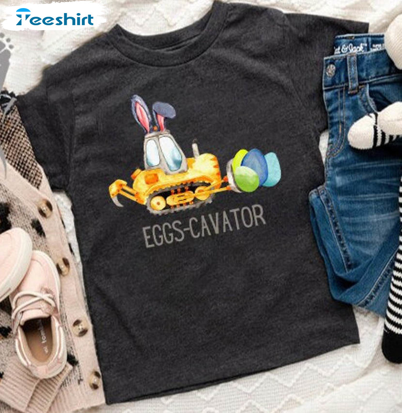 Eggs Cavator Easter Trendy Shirt, Trendy Unisex Hoodie Crewneck