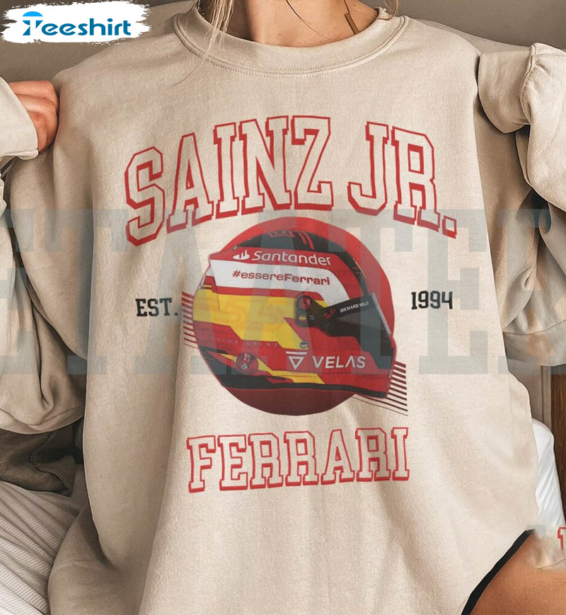 Carlos Sainz Jr Trendy Shirt, Formula One Short Sleeve Unisex T-shirt