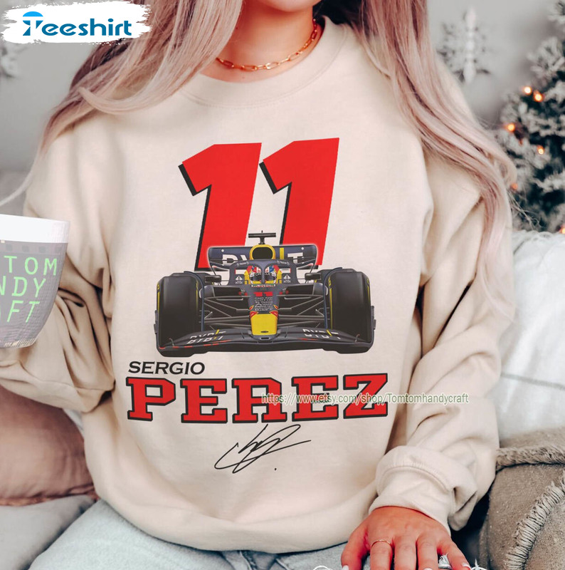 Sergio Perez Trendy Shirt, Formula One Long Sleeve Short Sleeve