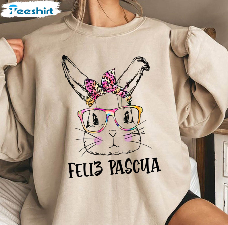 Easter Feliz Pascua Mexican Funny Shirt, Easter Egg Hunt Short Sleeve Tee Tops