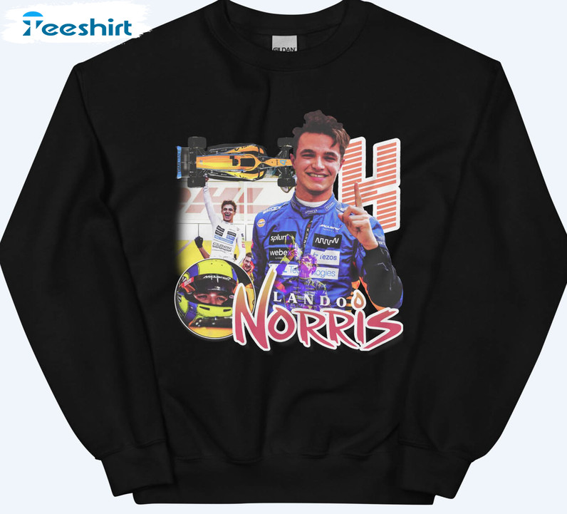 Lando Norris Jumper Vintage Shirt, F1 Formula 1 Long Sleeve Unisex T-shirt