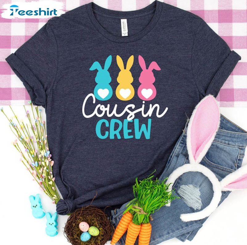 Funny Cousin Crew Shirt, Bunny Cousin Matching Short Sleeve Tee Tops