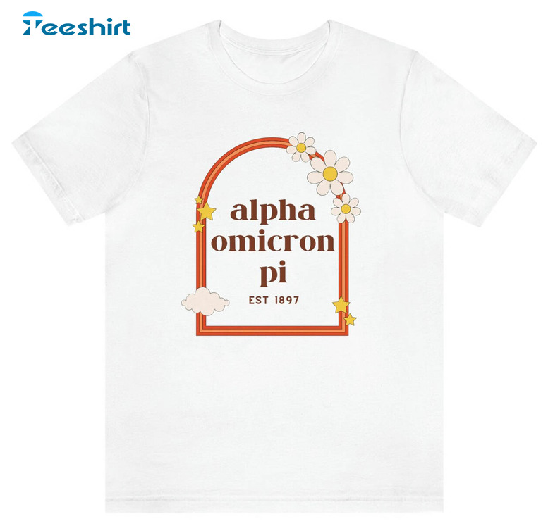 Alpha Omicron Pi Trendy Shirt, Big Little Unisex Hoodie Short Sleeve