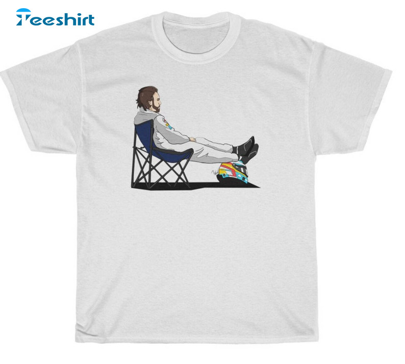 Fernando Alonso Deckchair Shirt, Trendy Formula 1 Tee Tops Unisex Hoodie