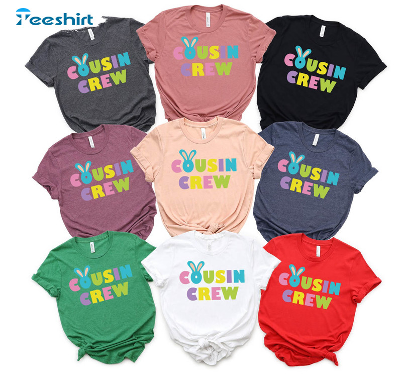 Bunny Cousin Crew Shirt , Matching Easter Unisex T-shirt Long Sleeve