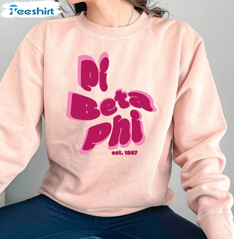 Pi Beta Phi Sorority Lightweight Trendy Sweatshirt, Unisex Hoodie