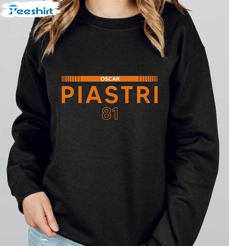 Oscar Piastri Shirt, Formula 1 Oscar Piastri 81 Long Sleeve Tee Tops