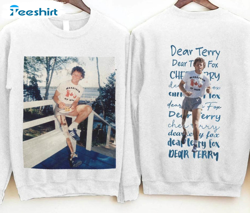 Ryan Reynolds Trendy Shirt, Dear Terry V3 Terry Fox Run Unisex Hoodie Long Sleeve