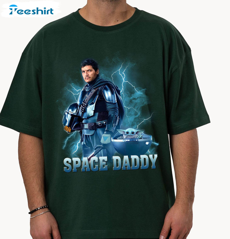 Space Daddy Shirt, Daddy Of The Birthday Boy Space Short Sleeve Sweater