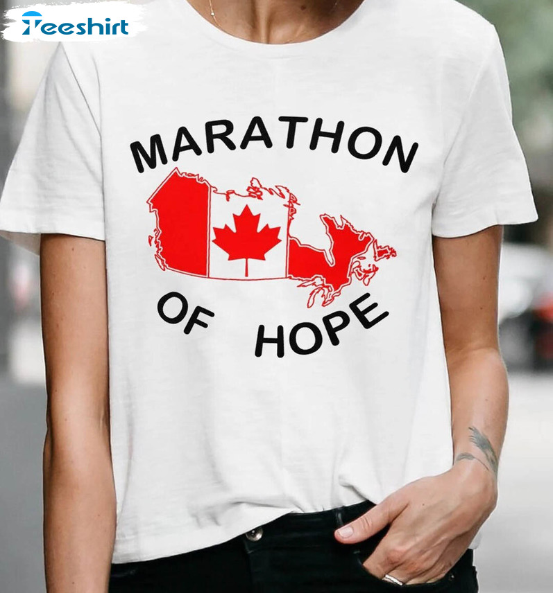 Marathon of hope t hot sale shirt