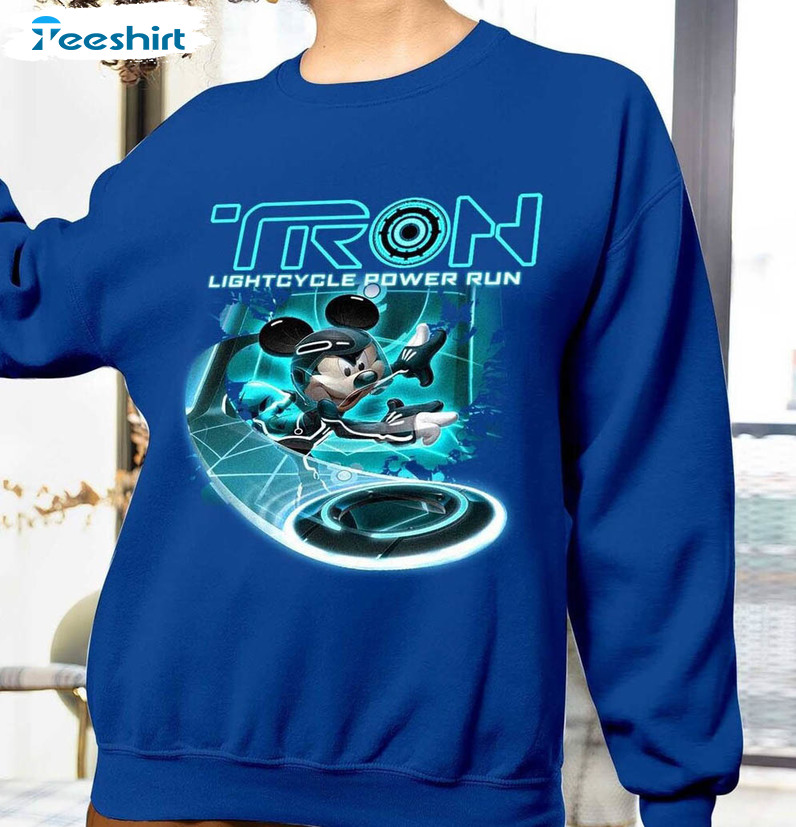 Disney Tron Lightcylce Run Shirt, Tron Lightcylce Power Run Unisex T-shirt Short Sleeve