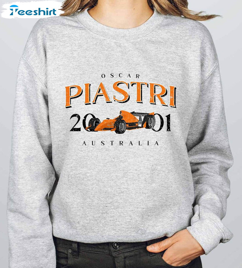 Oscar Piastri Sweatshirt, Retro Formula 1 Unisex Hoodie Crewneck