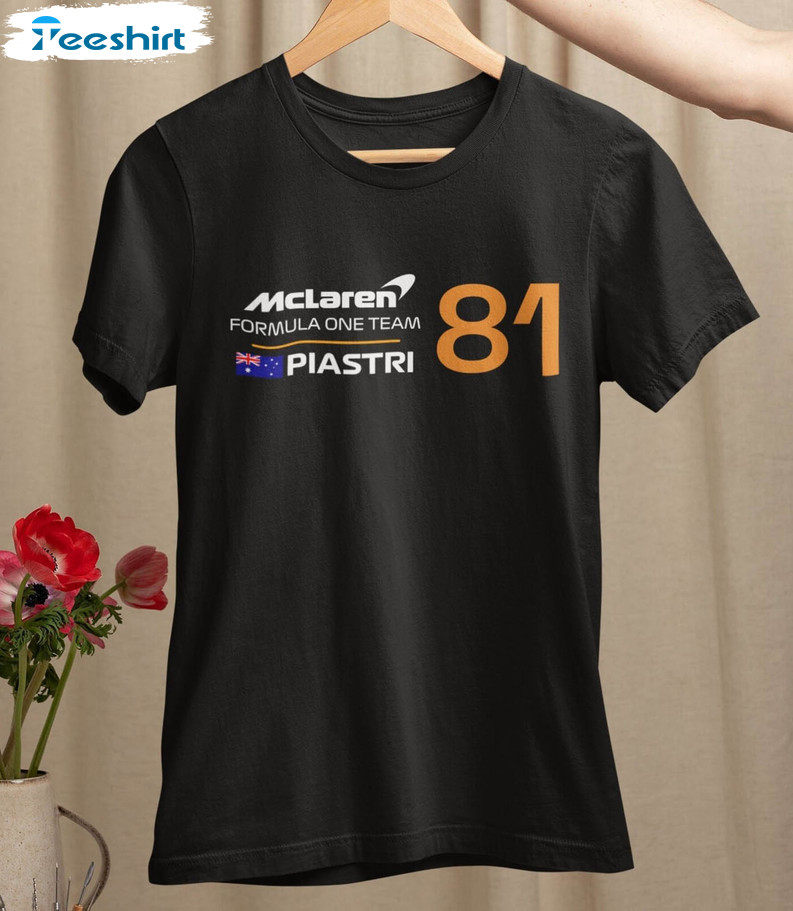 Oscar Piastri Mclaren F1 Trendy Shirt, Formula 1 Unisex Hoodie Crewneck