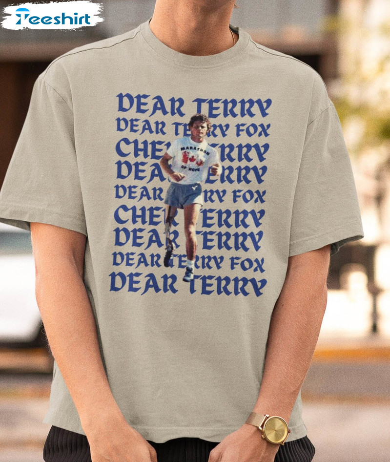 Ryan Reynolds Terry Fox Shirt, Dear Terry Unisex Hoodie Crewneck