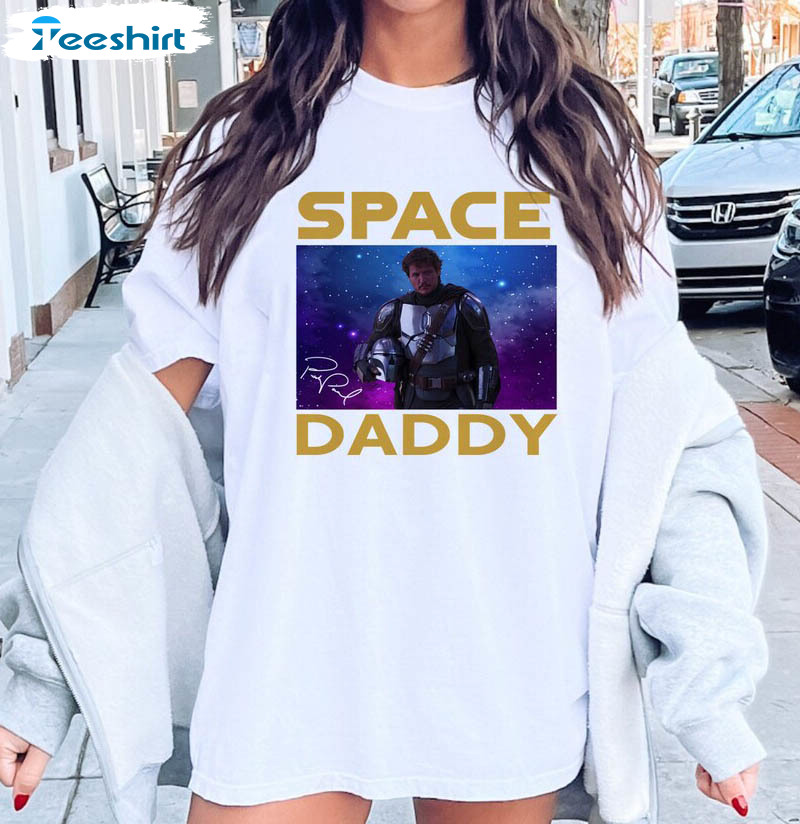 Pedro Pascal Space Daddy Vintage Shirt, Pedro Pascal Trendy Long Sleeve Unisex T-shirt