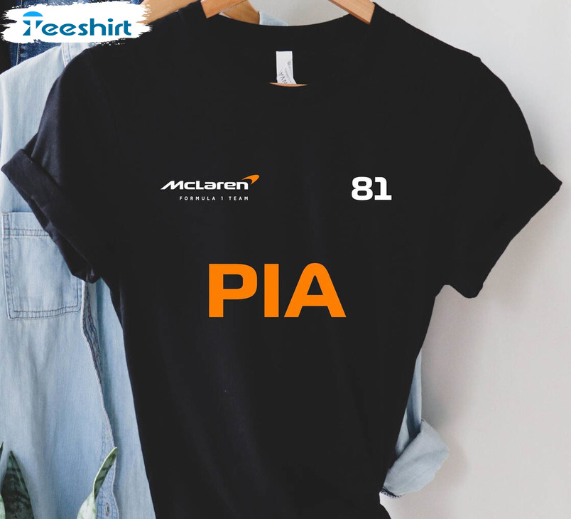 Oscar Piastri F1 Trendy Shirt, Mclaren Logo Formula 1 Tee Tops Unisex Hoodie