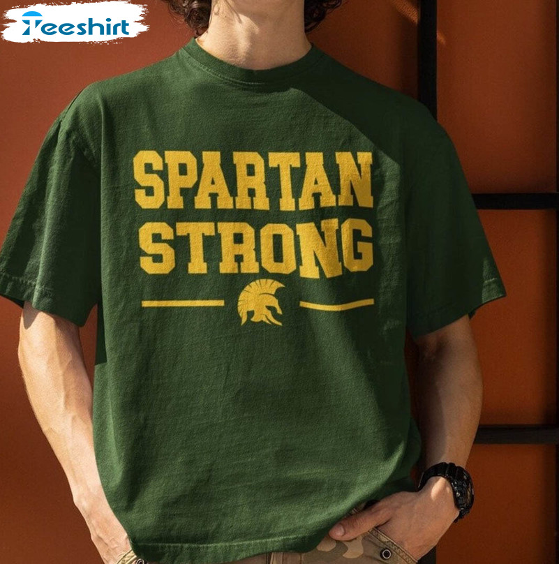 Spartan Strong Trendy Shirt, Fund Msu Stay Safe Long Sleeve Unisex T-shirt