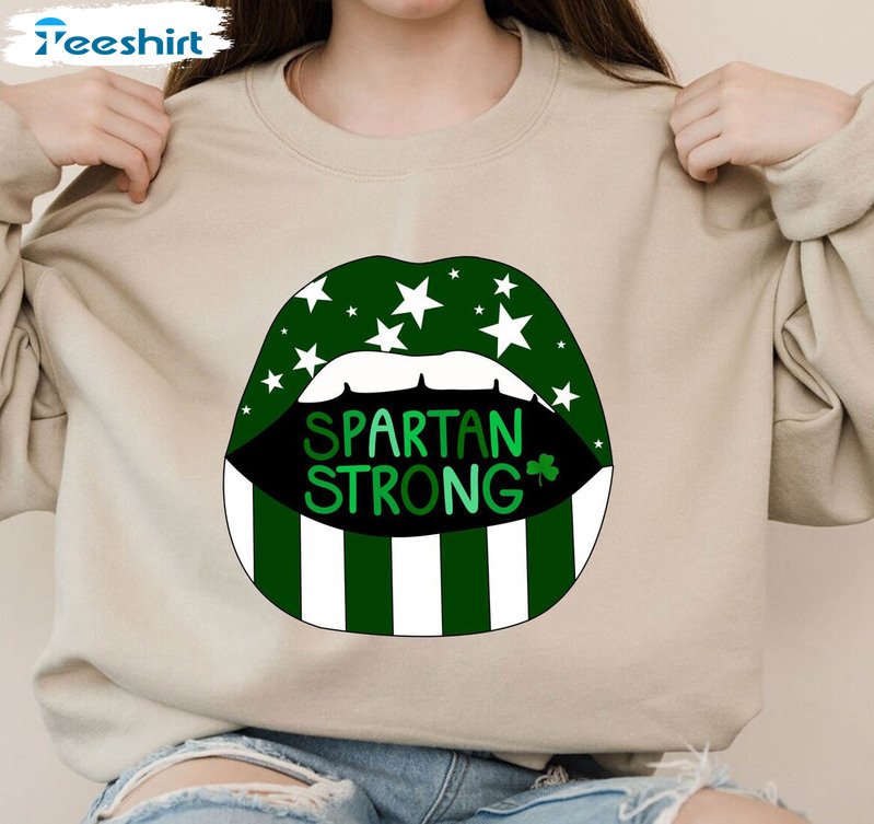 Spartan Strong Shirt, Michigan State University Unisex T-shirt Short Sleeve