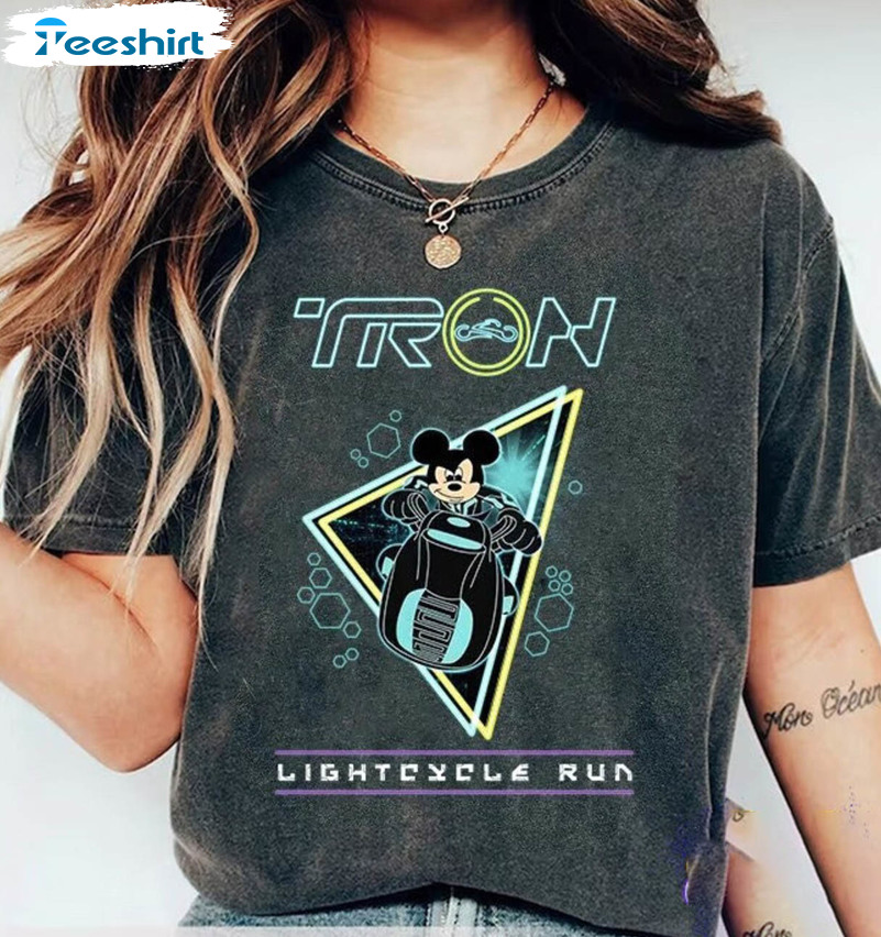 Disney Tron Lightcylce Run Shirt, Disney Tron Lightcylce Run Est 2023 Magic Kingdom Unisex T-shirt Long Sleeve